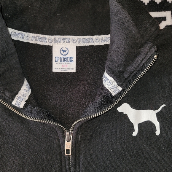 Vintage PINK VS half zip - size small - Picture 3 of 4